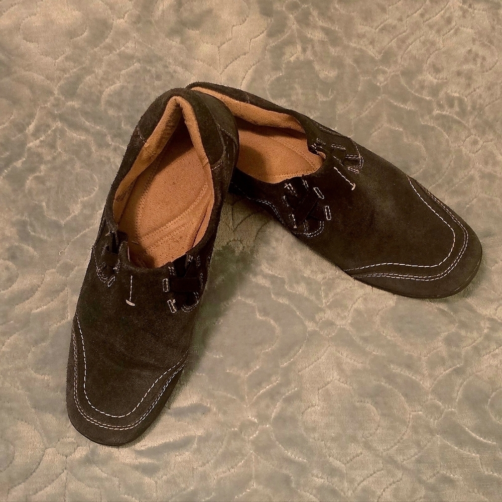 Naturalizer Women's Blue Suede Slip-on Shoes, Size 8 (#11)